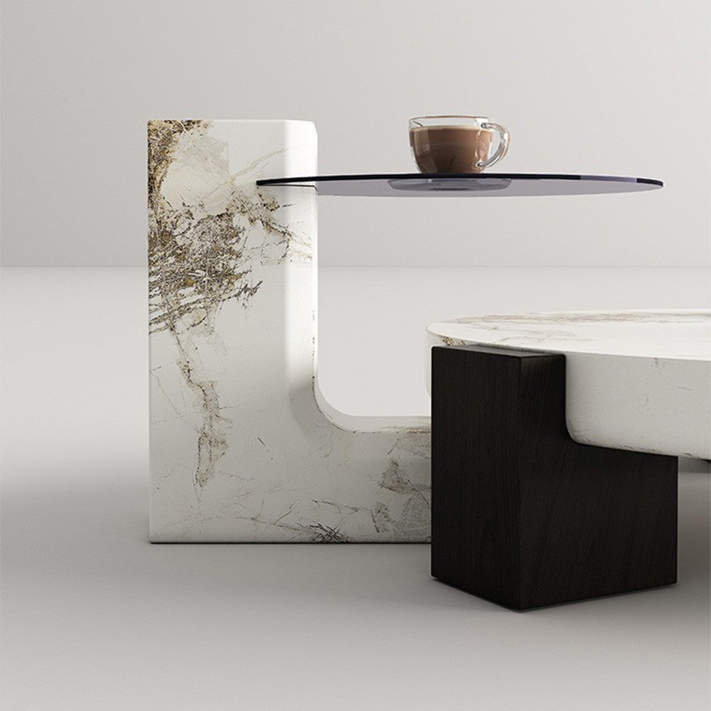 Masa cafea lemn, 90 + 40 cm x 44 cm Affair, Homedit - Image 4