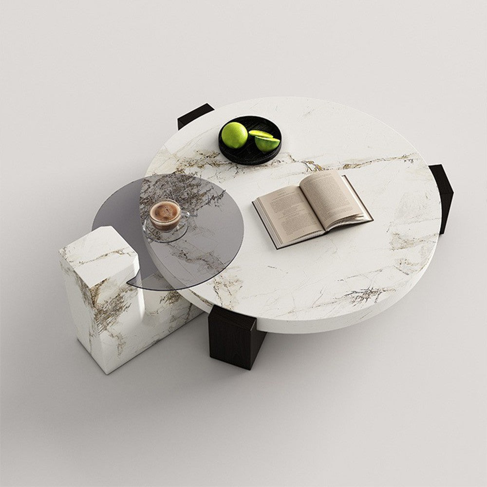 Masa cafea lemn, 90 + 40 cm x 44 cm Affair, Homedit - Image 3
