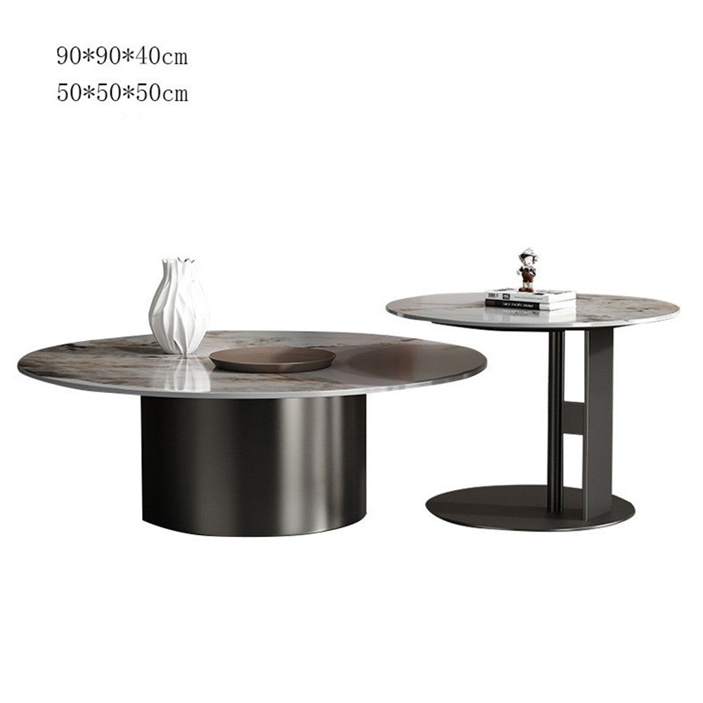 set masa cafea premium, metal si ardezie Mobel, Homedit - Image 14