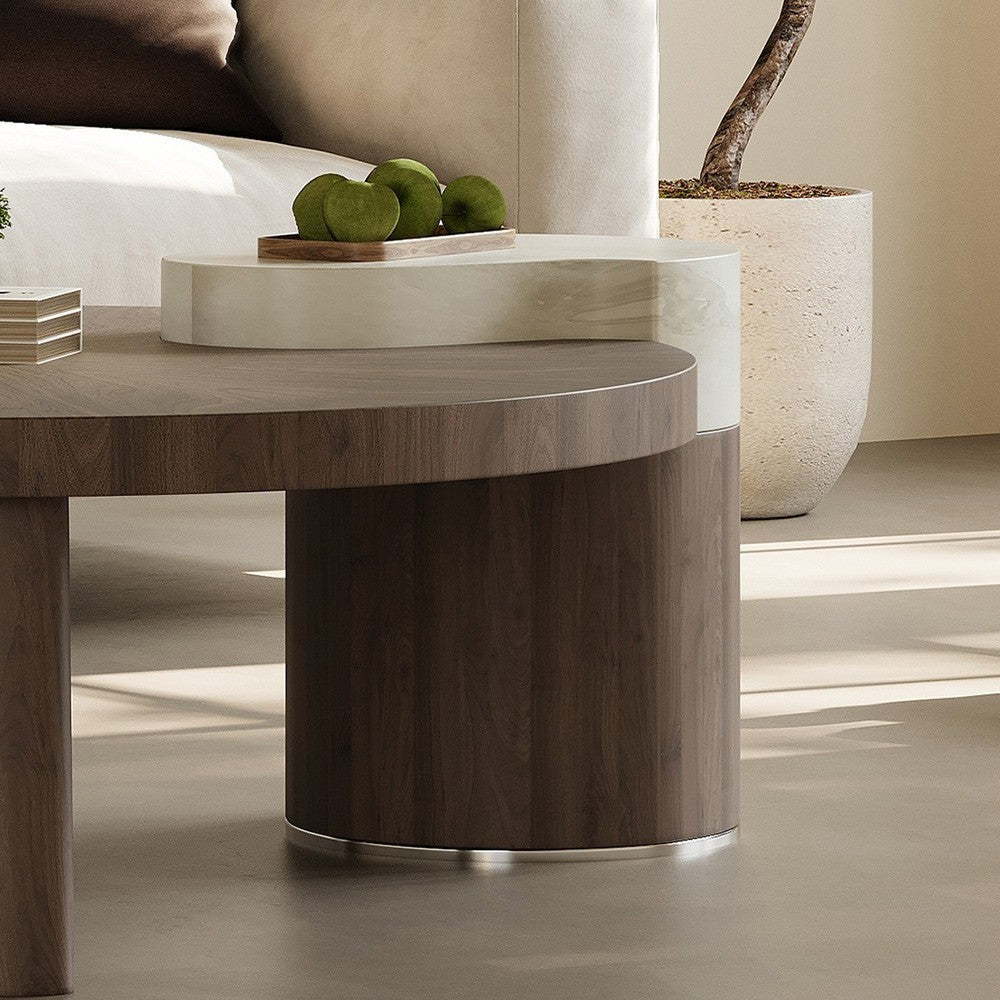 Masa cafea, 101 cm lemn premium Oak, Homedit - Image 8