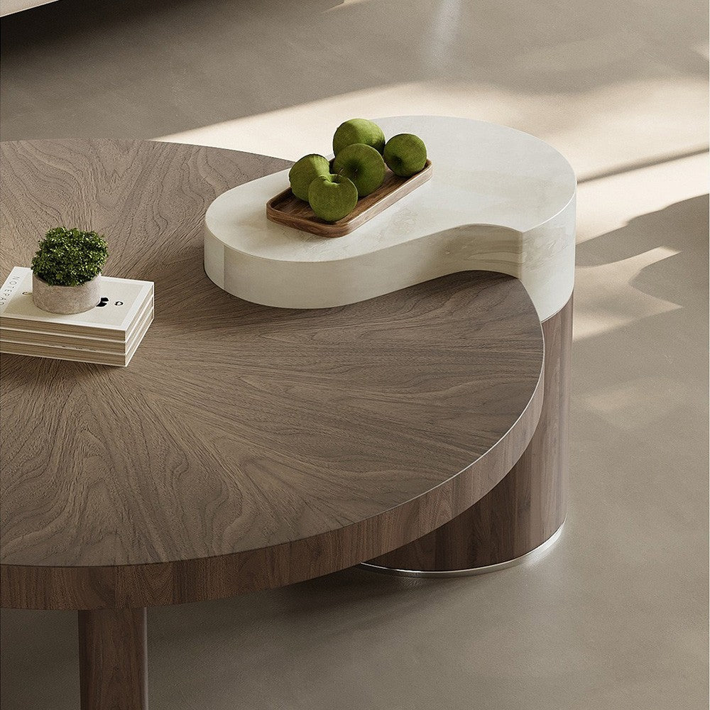 Masa cafea, 101 cm lemn premium Oak, Homedit - Image 7