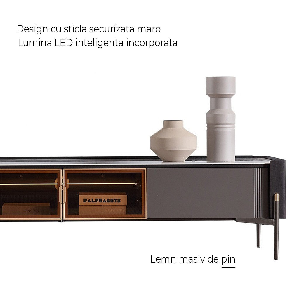 Set comoda tv, masa cafea si console premium Regal, Homedit - Image 9