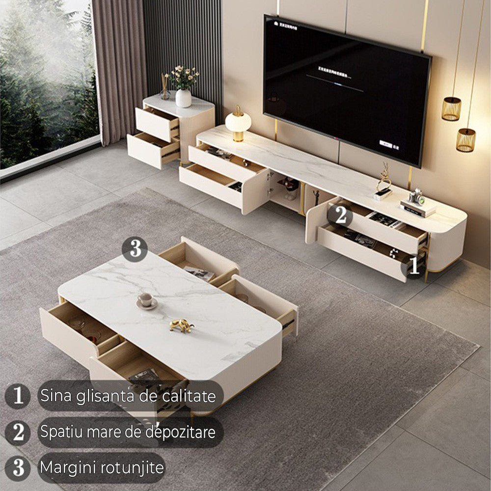 Set Comoda tv si Masa cafea premium Majestic, Homedit - Image 8