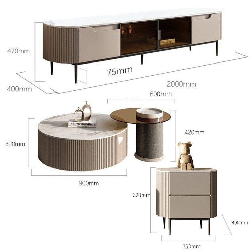 Set Consola tv si masa cafea premium Chest2, Homedit - Image 15