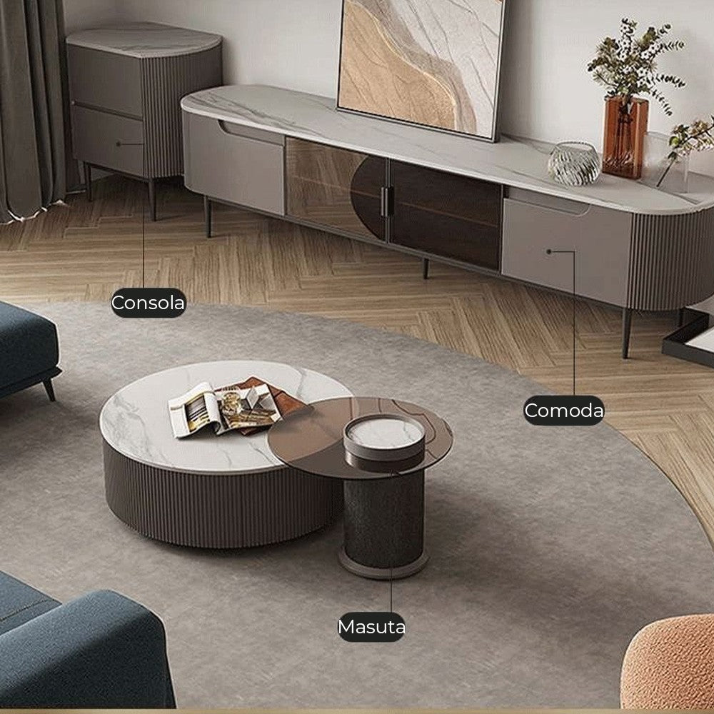 Set Consola tv si masa cafea premium Chest2, Homedit - Image 3