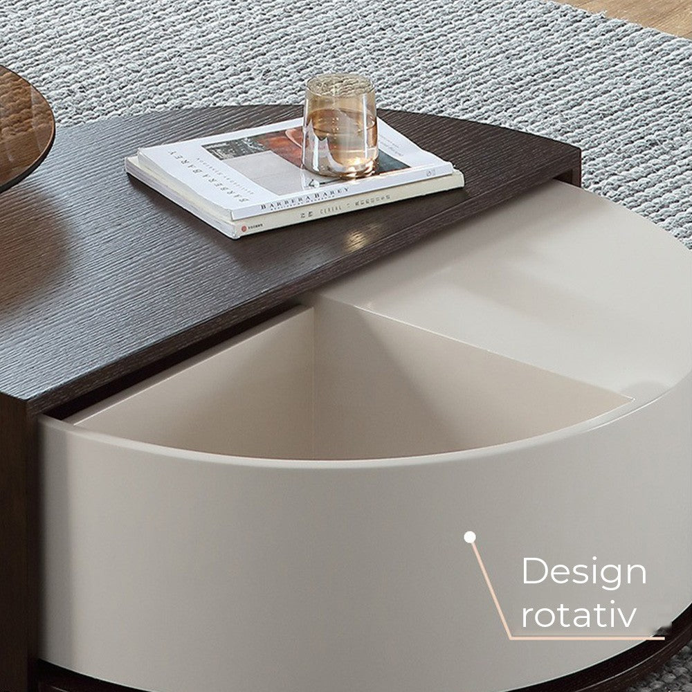 Set comoda tv si masa cafea premium Oak, Homedit - Image 11