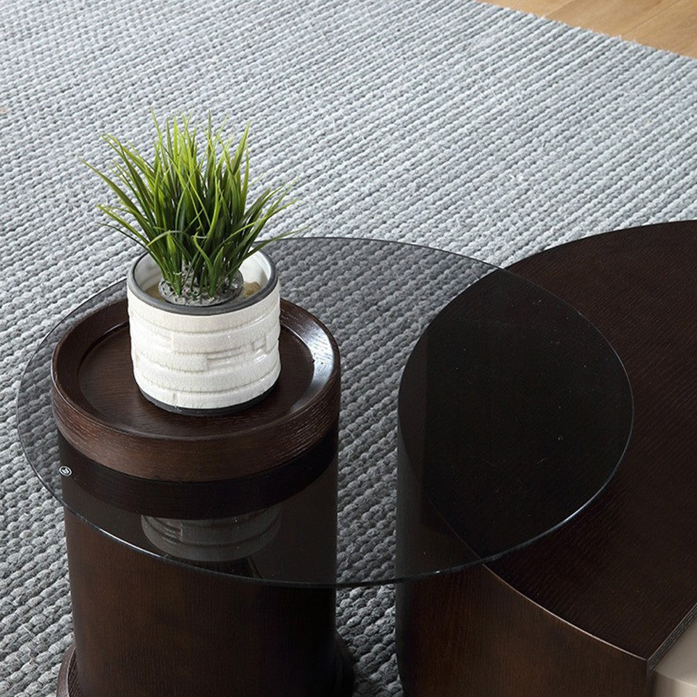 Set comoda tv si masa cafea premium Oak, Homedit - Image 10