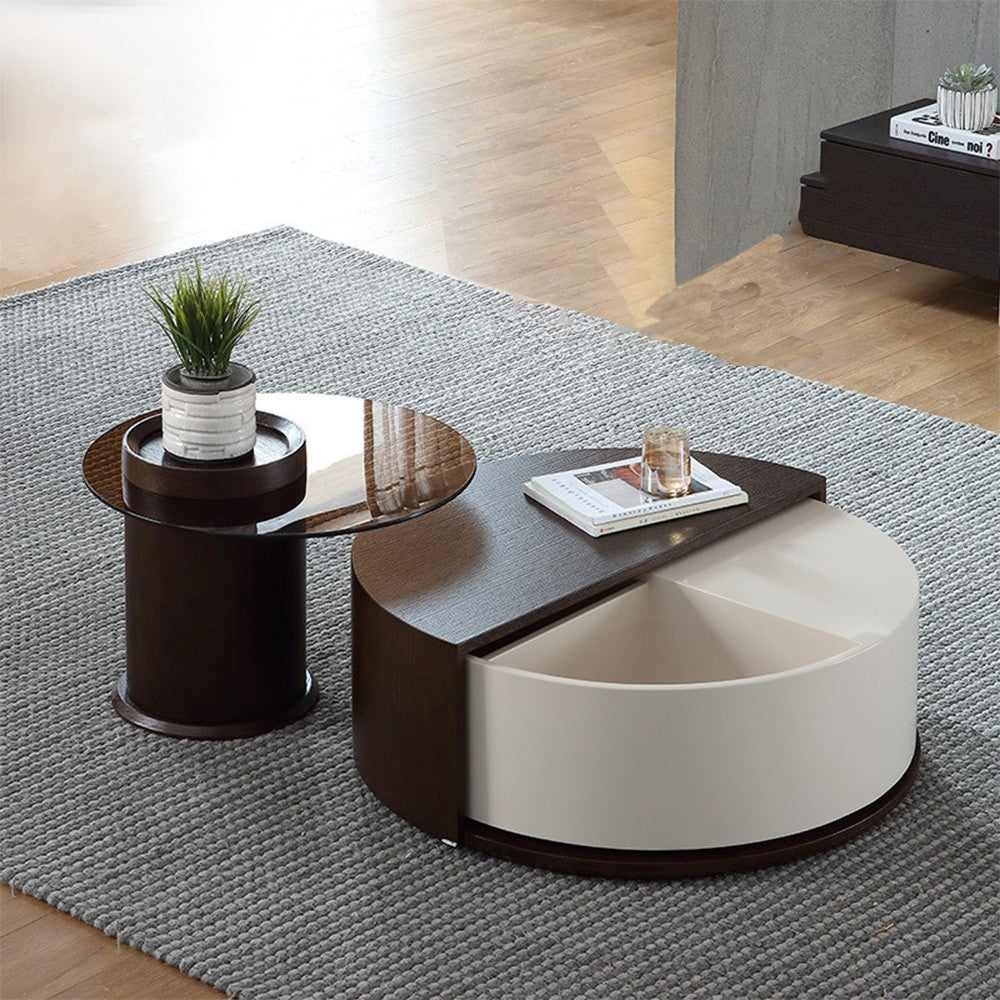 Set comoda tv si masa cafea premium Oak, Homedit - Image 4