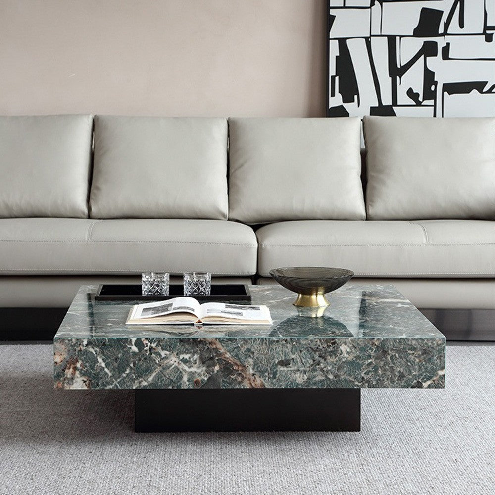 Set consola tv extensibila si masa cafea premium Marb, Homedit - Image 4