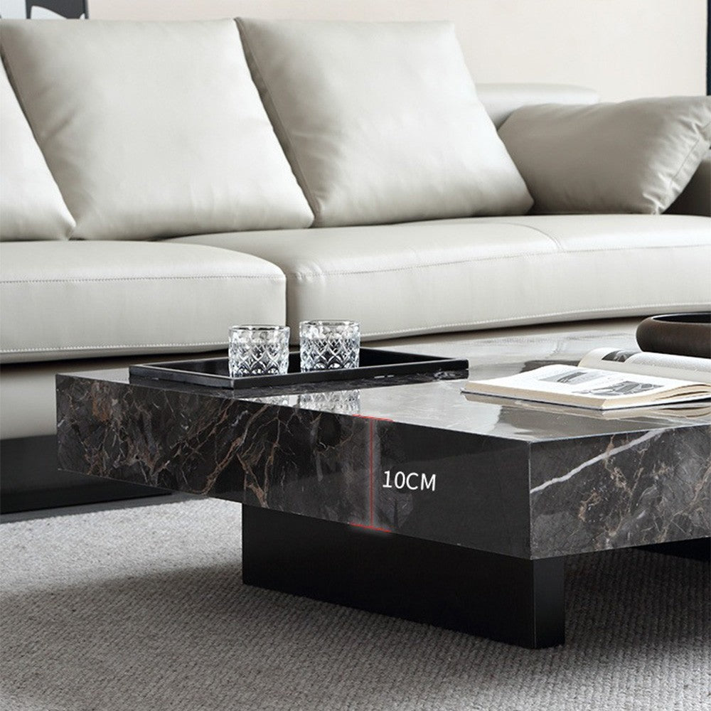 Set consola tv extensibila si masa cafea premium Marb, Homedit - Image 6