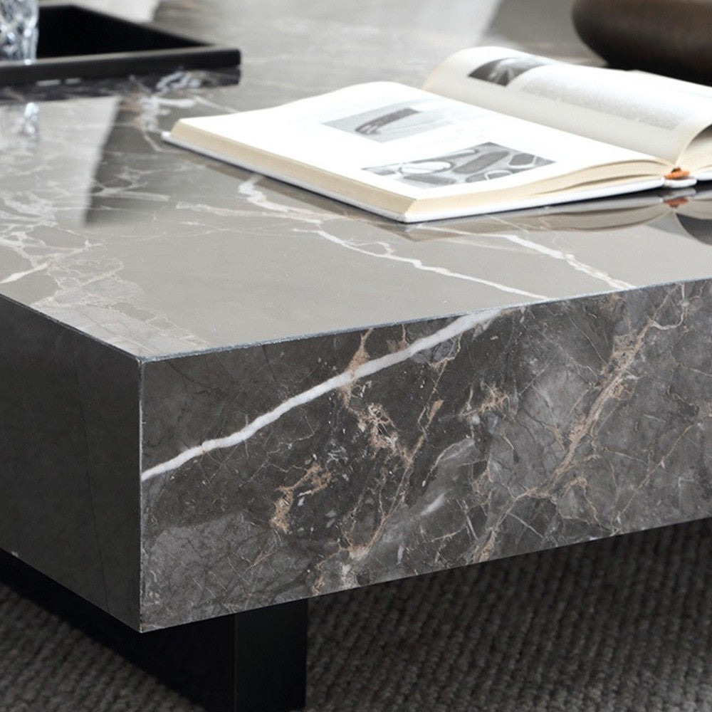 Set consola tv extensibila si masa cafea premium Marb, Homedit - Image 8