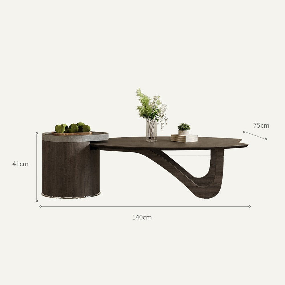 Masa cafea premium  lemn masiv 140 x 75 x 41 cm Venn, Homedit - Image 9