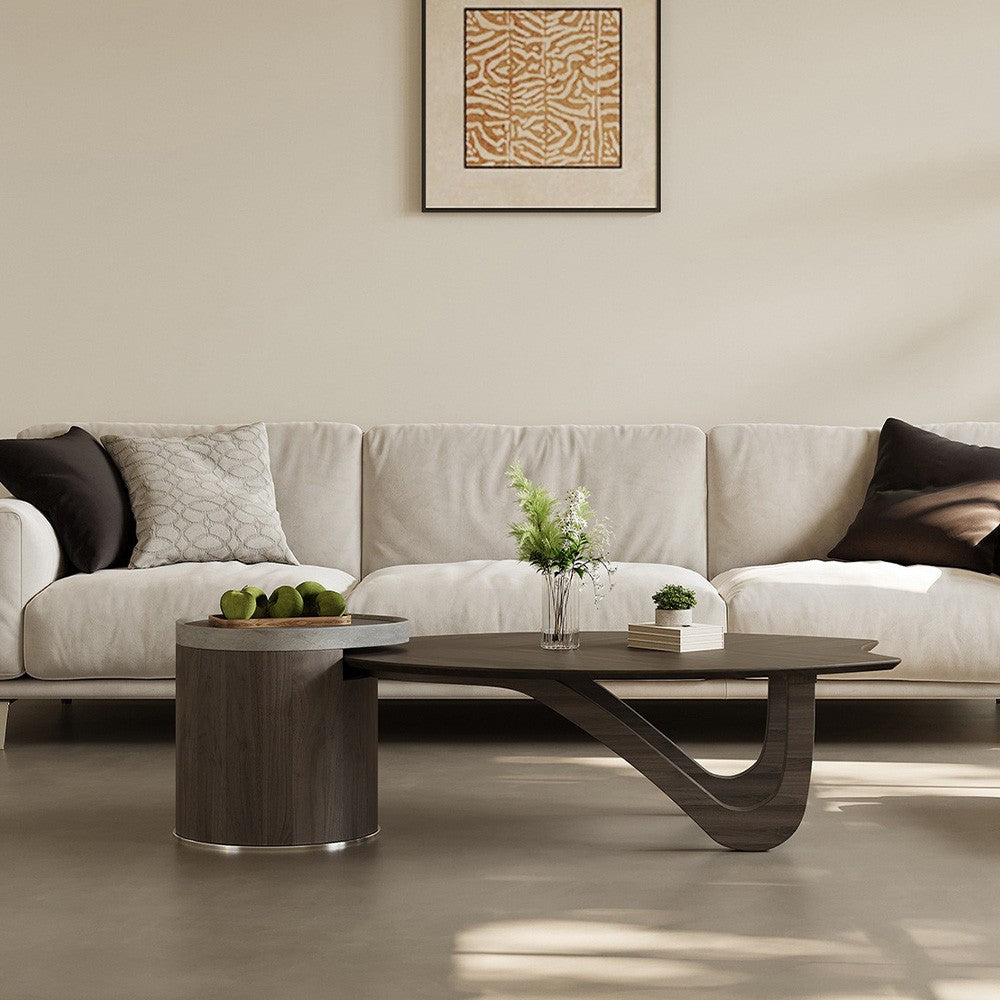 Masa cafea premium  lemn masiv 140 x 75 x 41 cm Venn, Homedit - Image 5