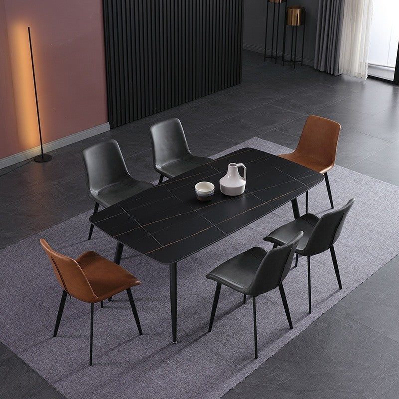 Masa dining lemn si piatra naturala Highness, masa bucatarie, Homedit - Image 3