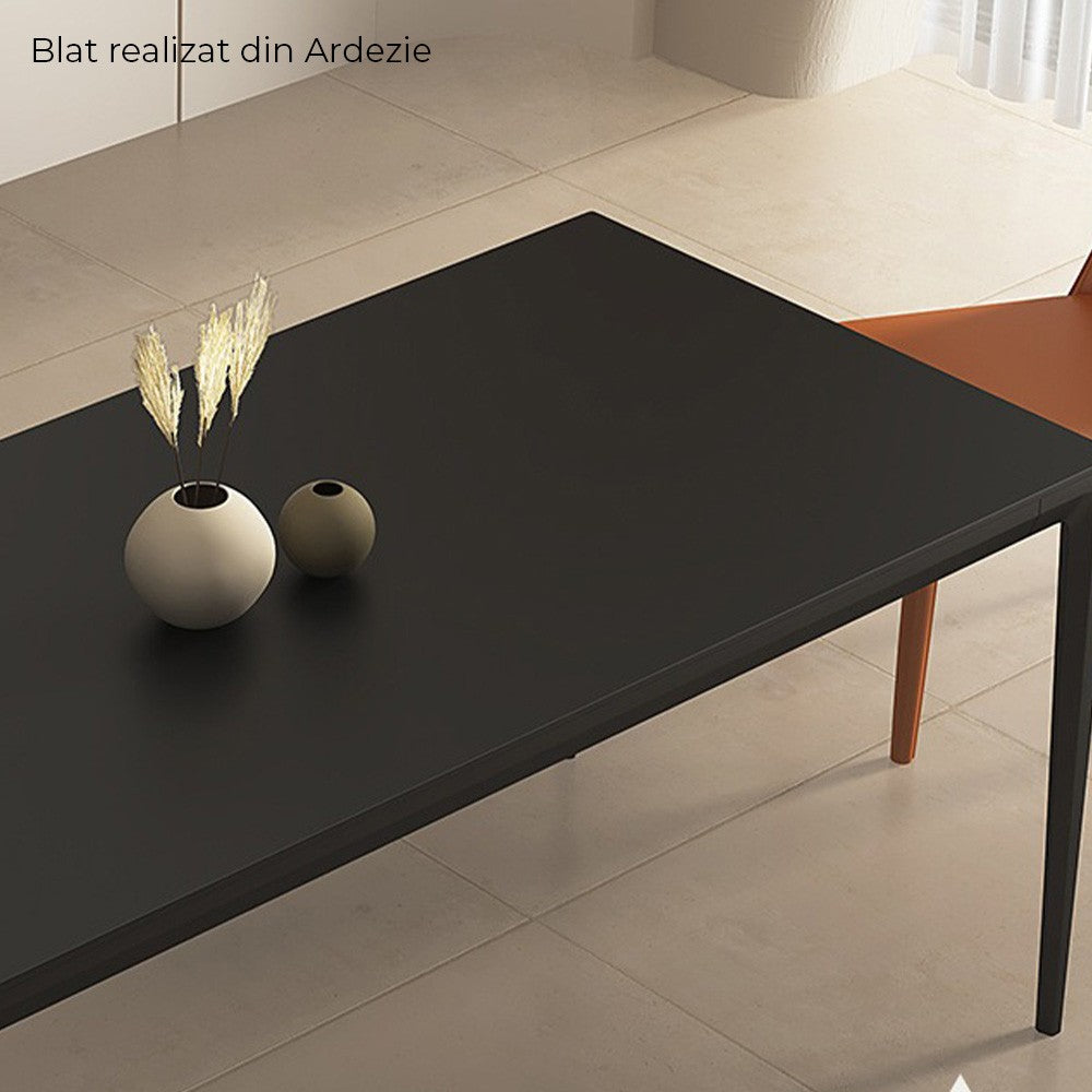 Masa living aluminiu si piatra naturala premium Easys, Homedit - Image 7