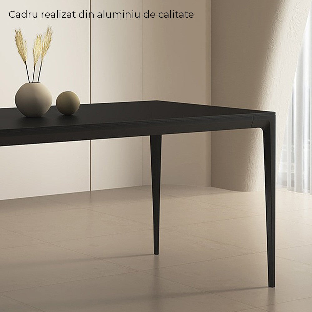 Masa living aluminiu si piatra naturala premium Easys, Homedit - Image 8