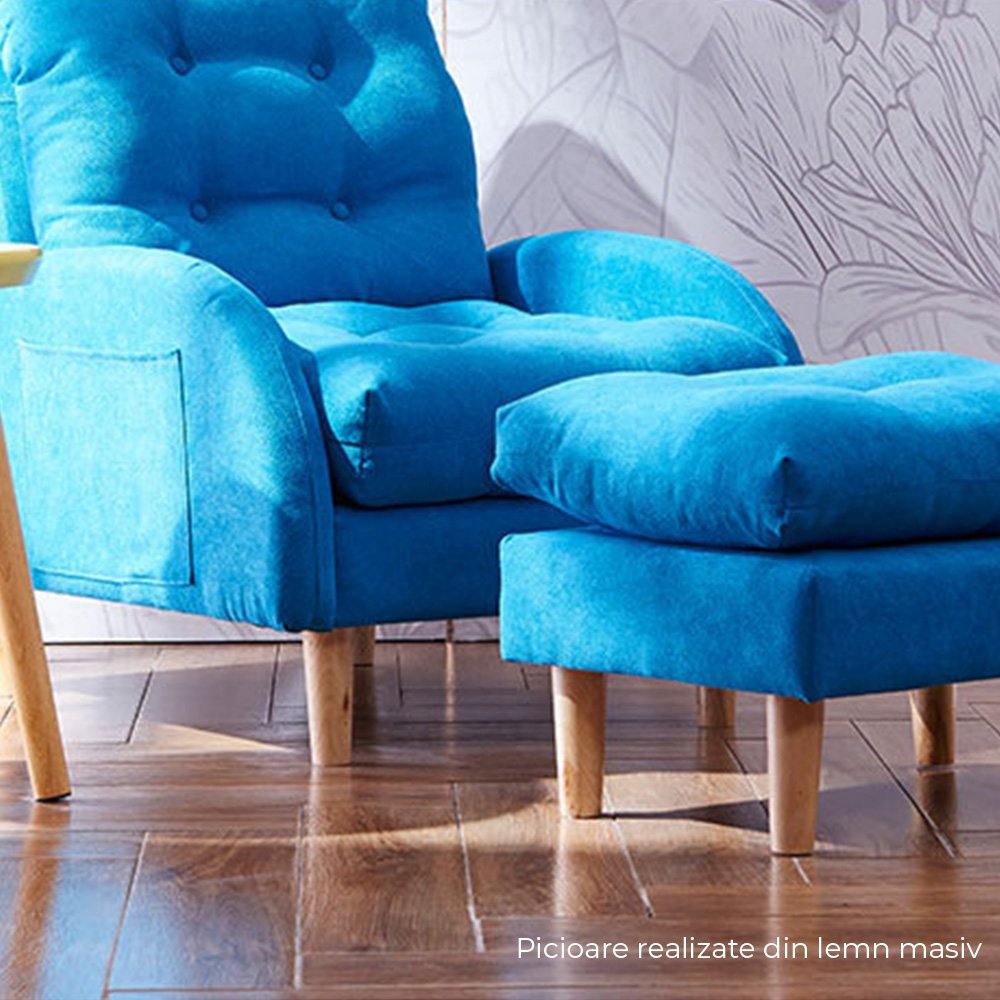 Fotoliu catifea premium Norway, Homedit - Image 13