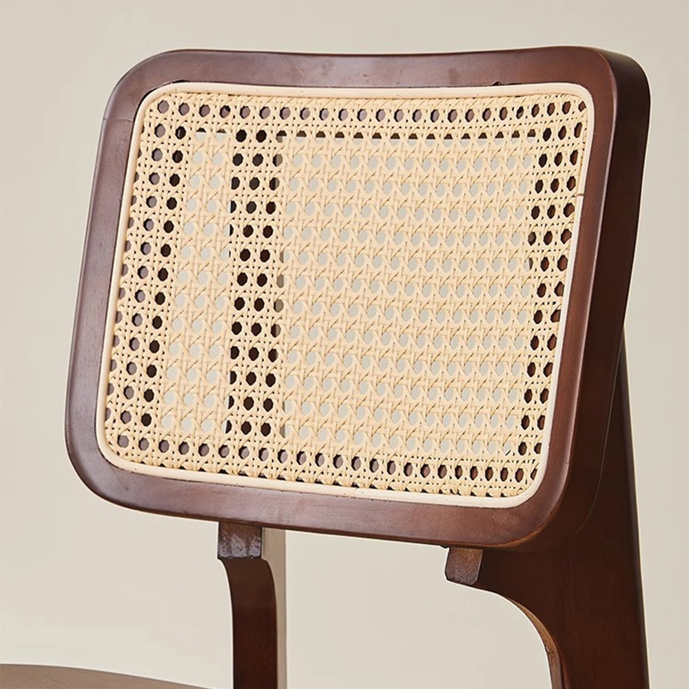 Scaun lemn de cauciuc premium Rita, scaun lemn si ratan, Homedit - Image 6