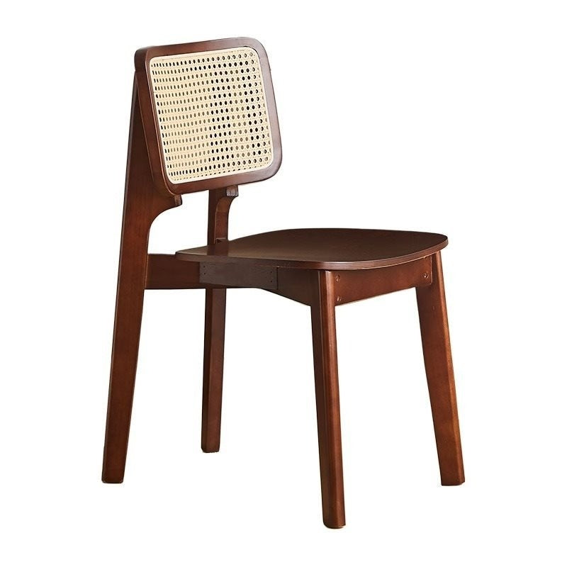 Scaun lemn de cauciuc premium Rita, scaun lemn si ratan, Homedit - Image 10