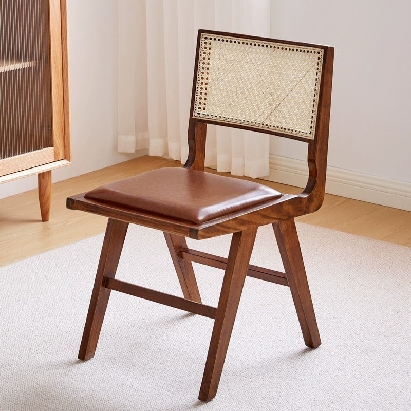 Scaun lemn masiv si piele premium Ero, Homedit - Image 15