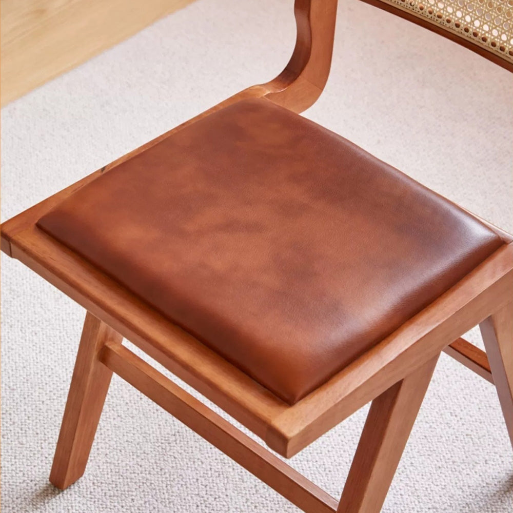 Scaun lemn masiv si piele premium Ero, Homedit - Image 10