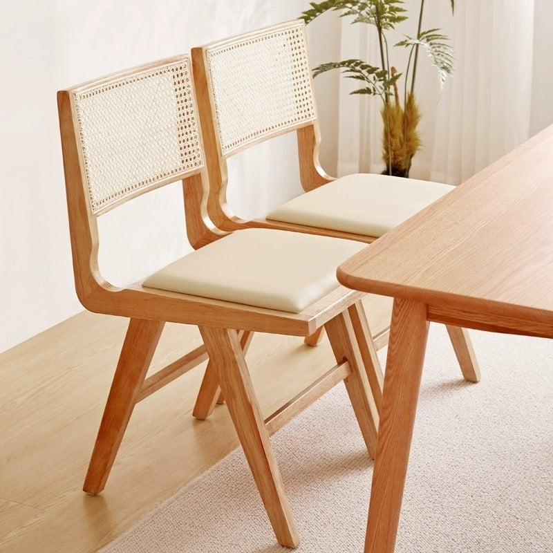 Scaun lemn masiv si piele premium Ero, Homedit - Image 3