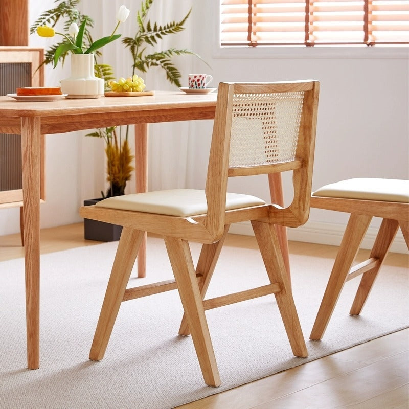 Scaun lemn masiv si piele premium Ero, Homedit - Image 4