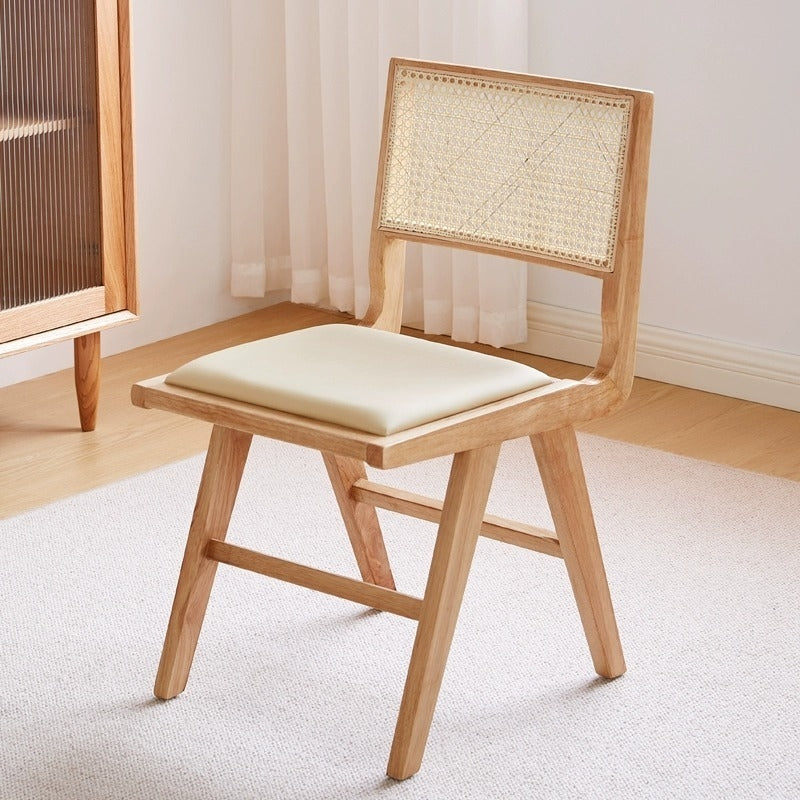 Scaun lemn masiv si piele premium Ero, Homedit - Image 2
