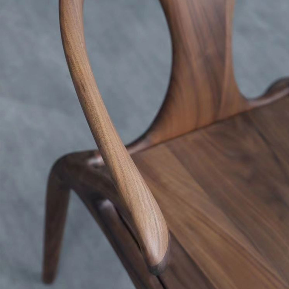 Scaun lemn masiv premium Nut, Homedit - Image 4