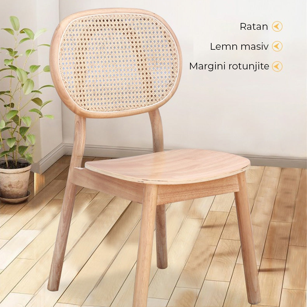 Scaun lemn masiv premium Dori, Homedit - Image 3