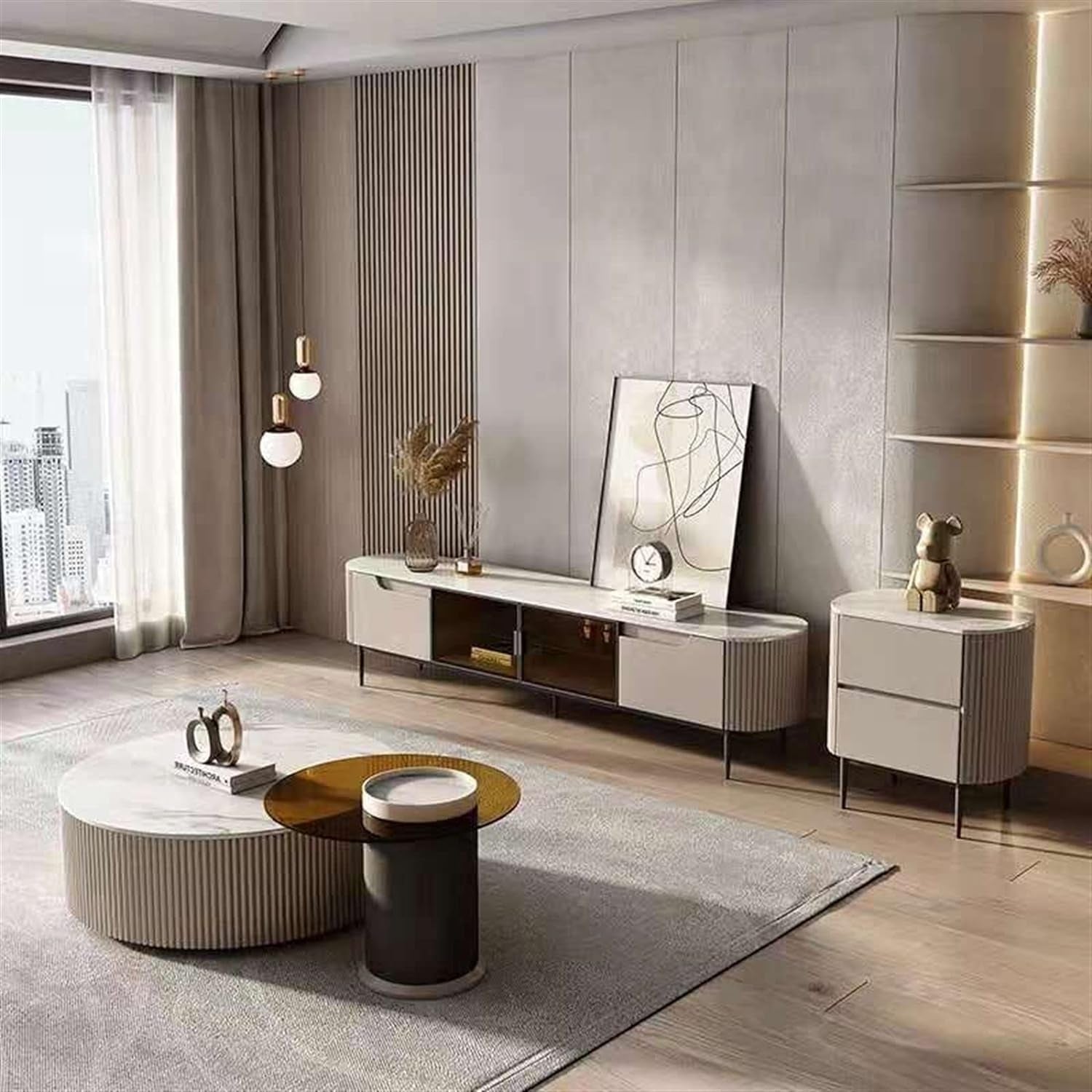 Set Consola tv si masa cafea premium Chest2, Homedit - Image 7