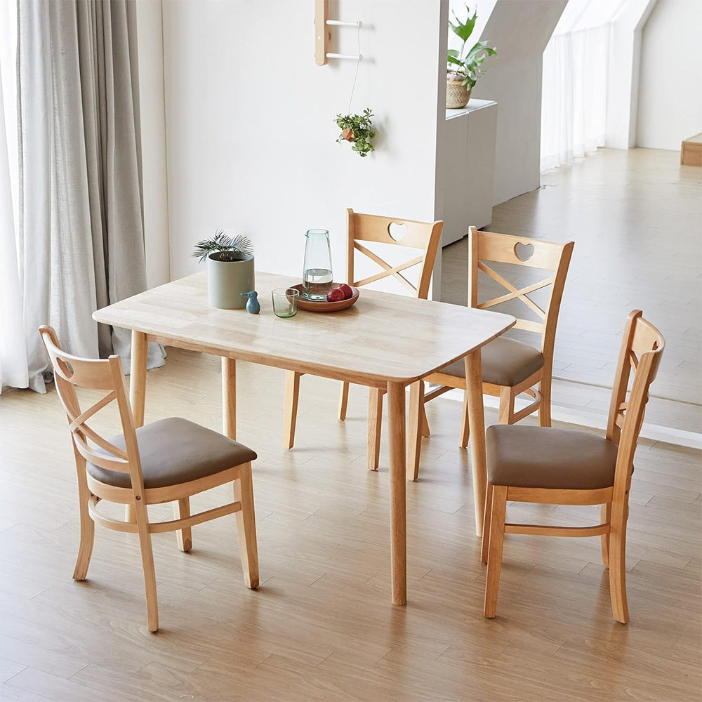 Masa lemn masiv 130 cm premium Essence, Homedit - Image 4