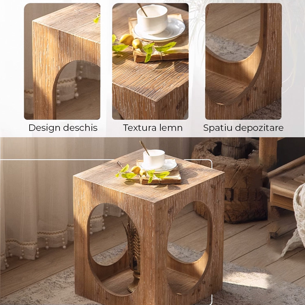 Masuta cafea living premium, 40 x 40 x 48.5 cm Aperture, Homedit - Image 6