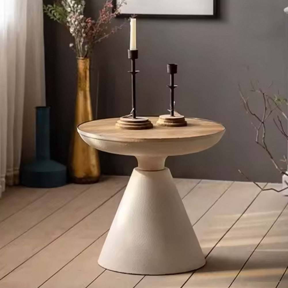 Masuta living lemn masiv premium Conic, Homedit - Image 3