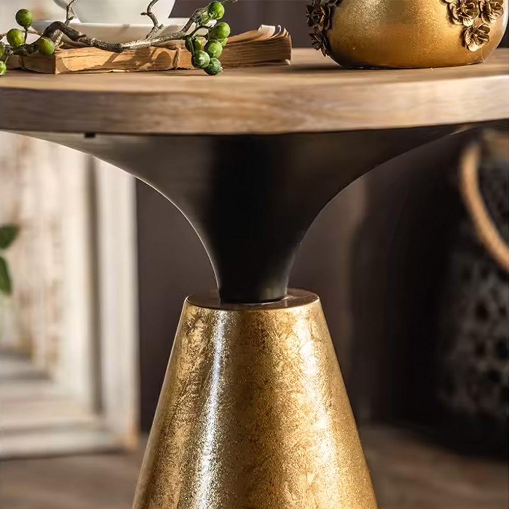Masuta living lemn masiv premium Metalo, Homedit - Image 8