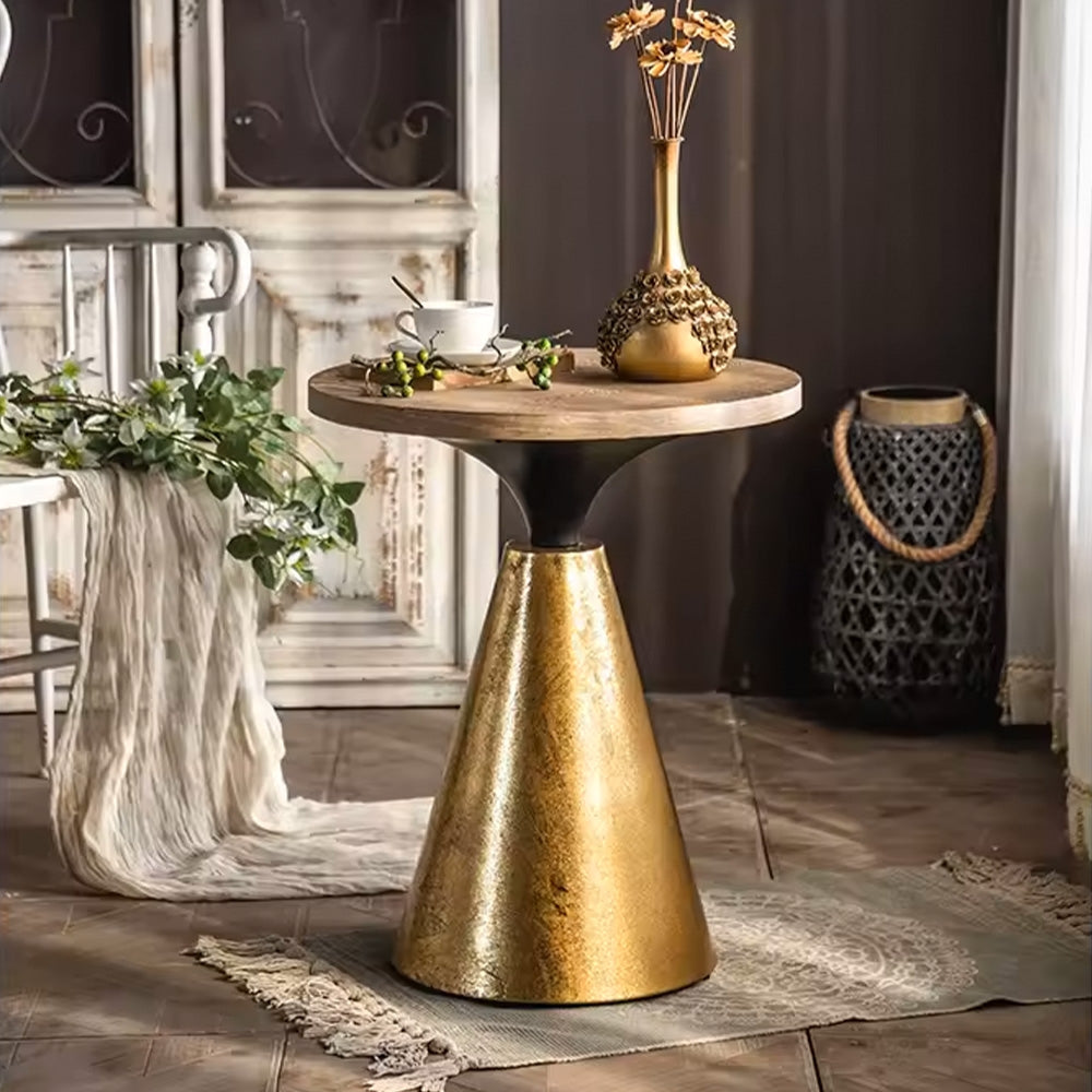 Masuta living lemn masiv premium Metalo, Homedit - Image 4