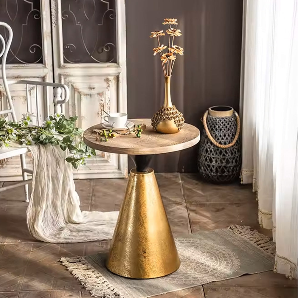 Masuta living lemn masiv premium Metalo, Homedit - Image 3