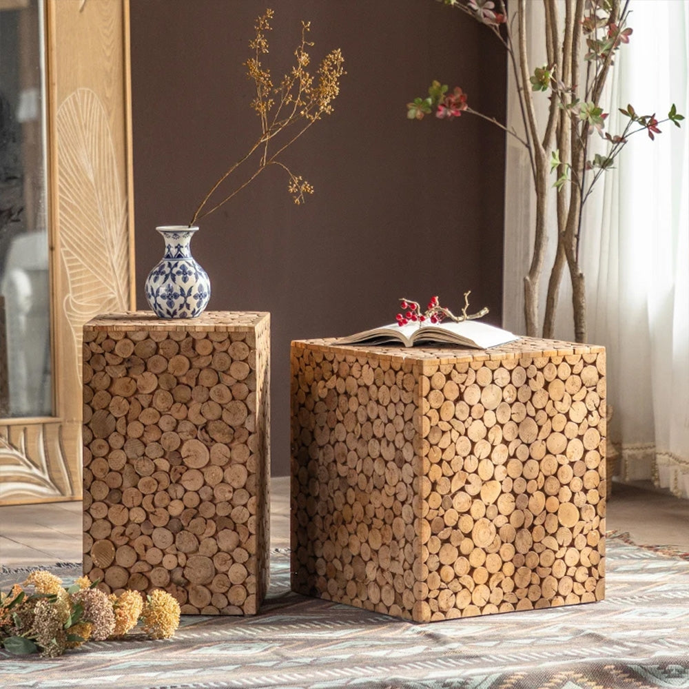 Masuta cafea premium, lemn masiv Trunk, Homedit - Image 3
