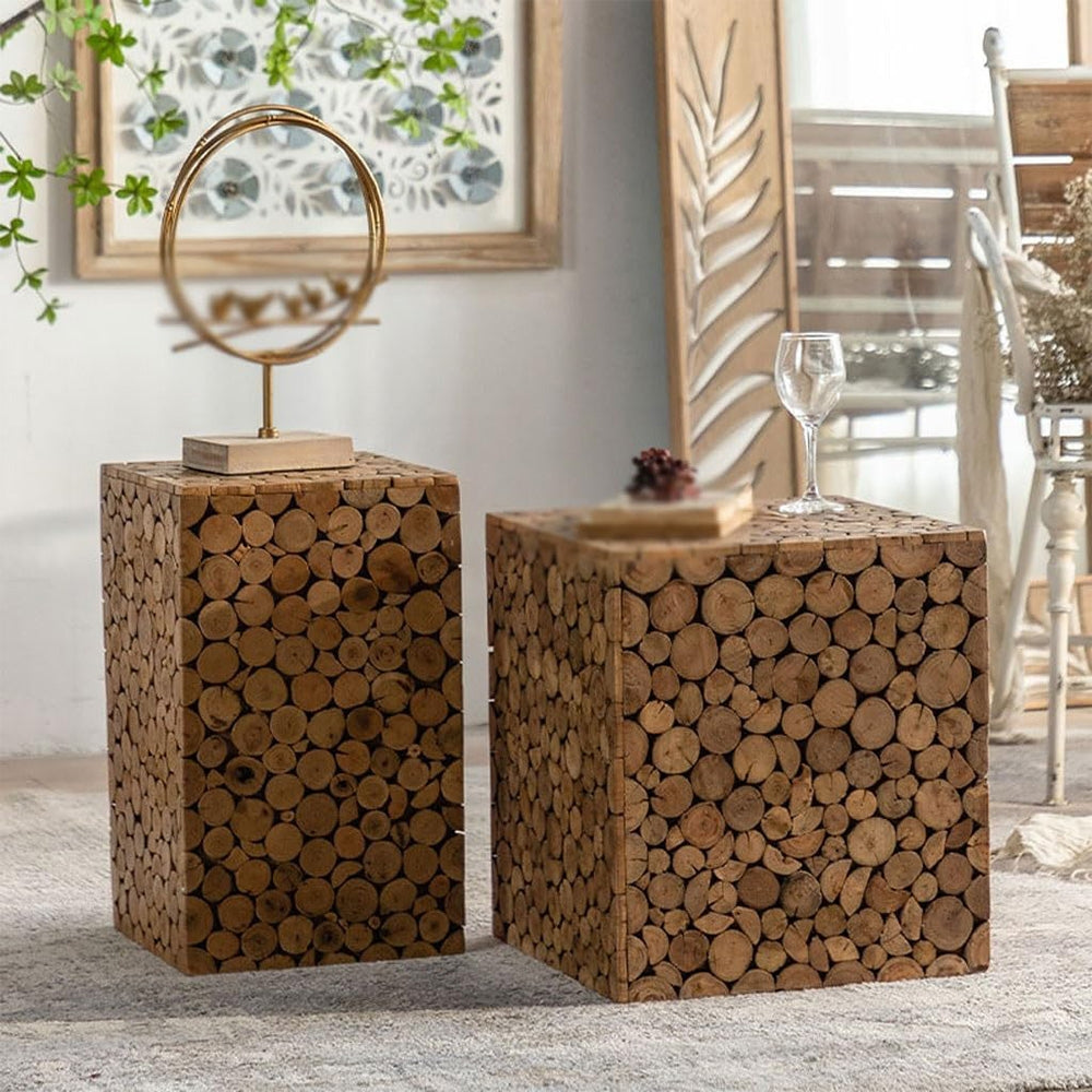 Masuta cafea premium, lemn masiv Trunk, Homedit - Image 6