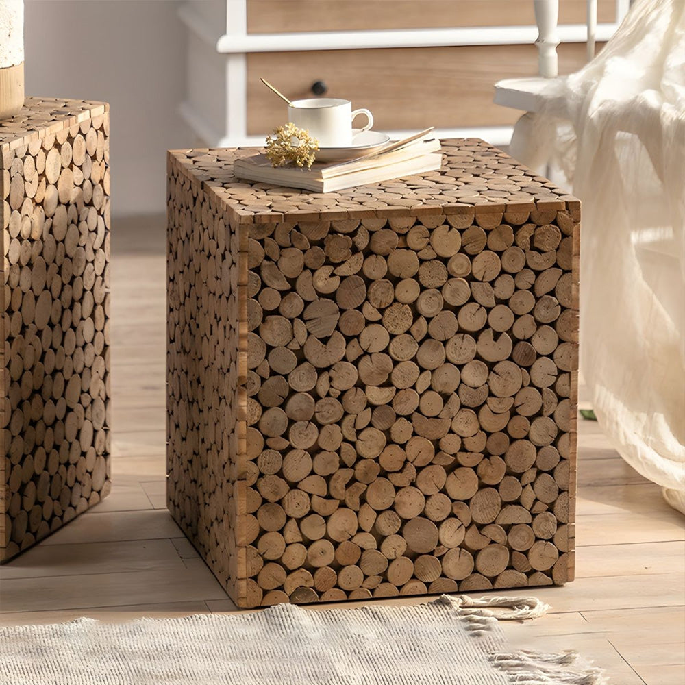 Masuta cafea premium, lemn masiv Trunk, Homedit - Image 9