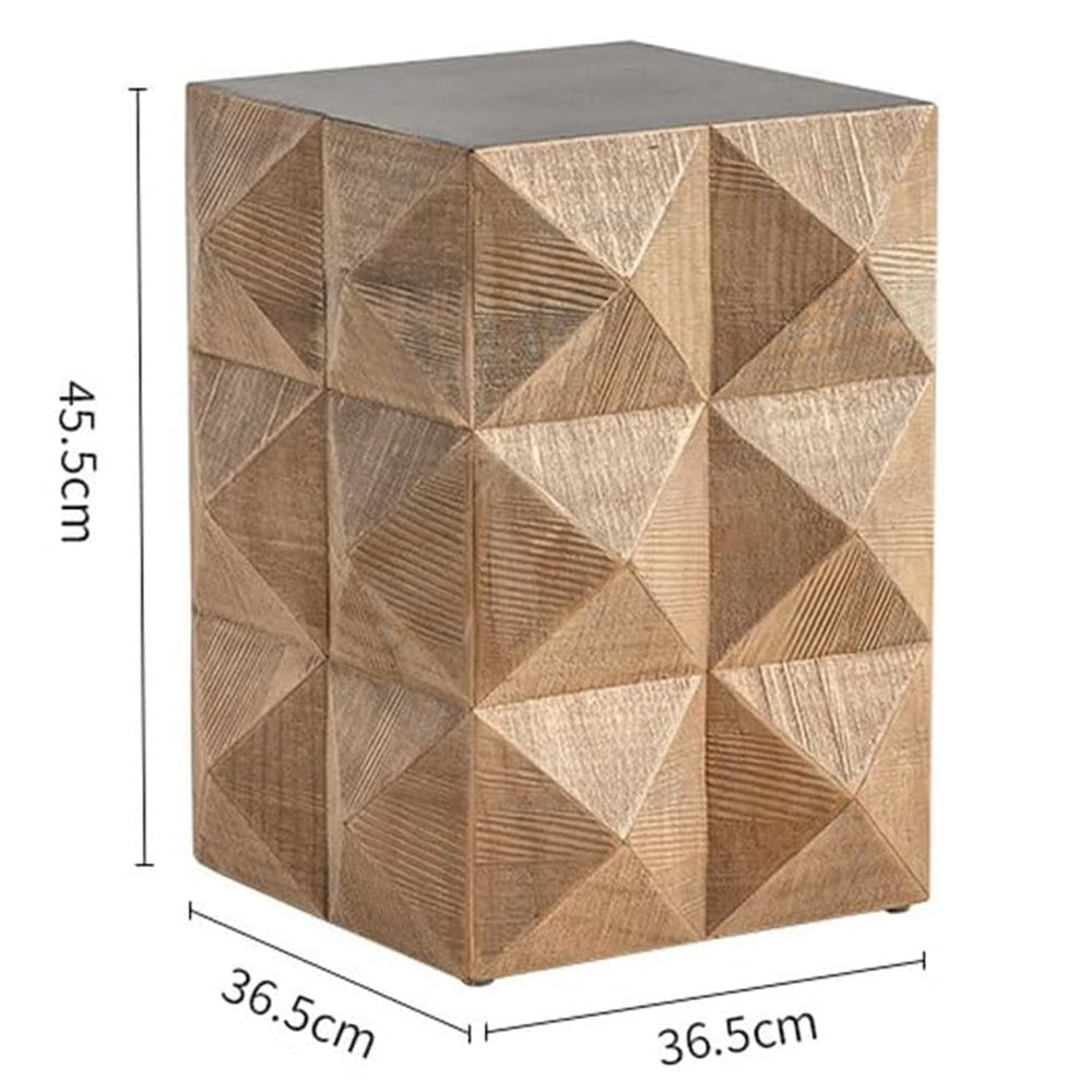 Masuta din lemn masiv pentru cafea si noptiera Brick, Homedit - Image 9