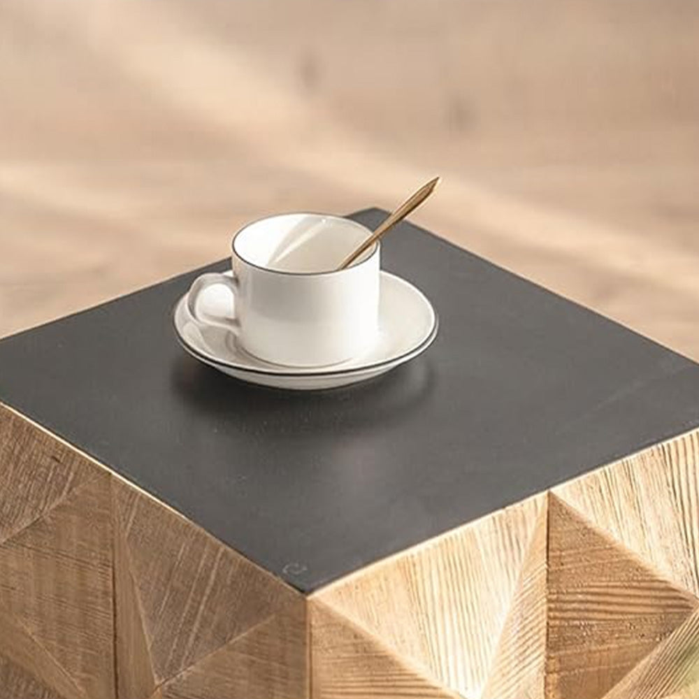 Masuta din lemn masiv pentru cafea si noptiera Brick, Homedit - Image 7