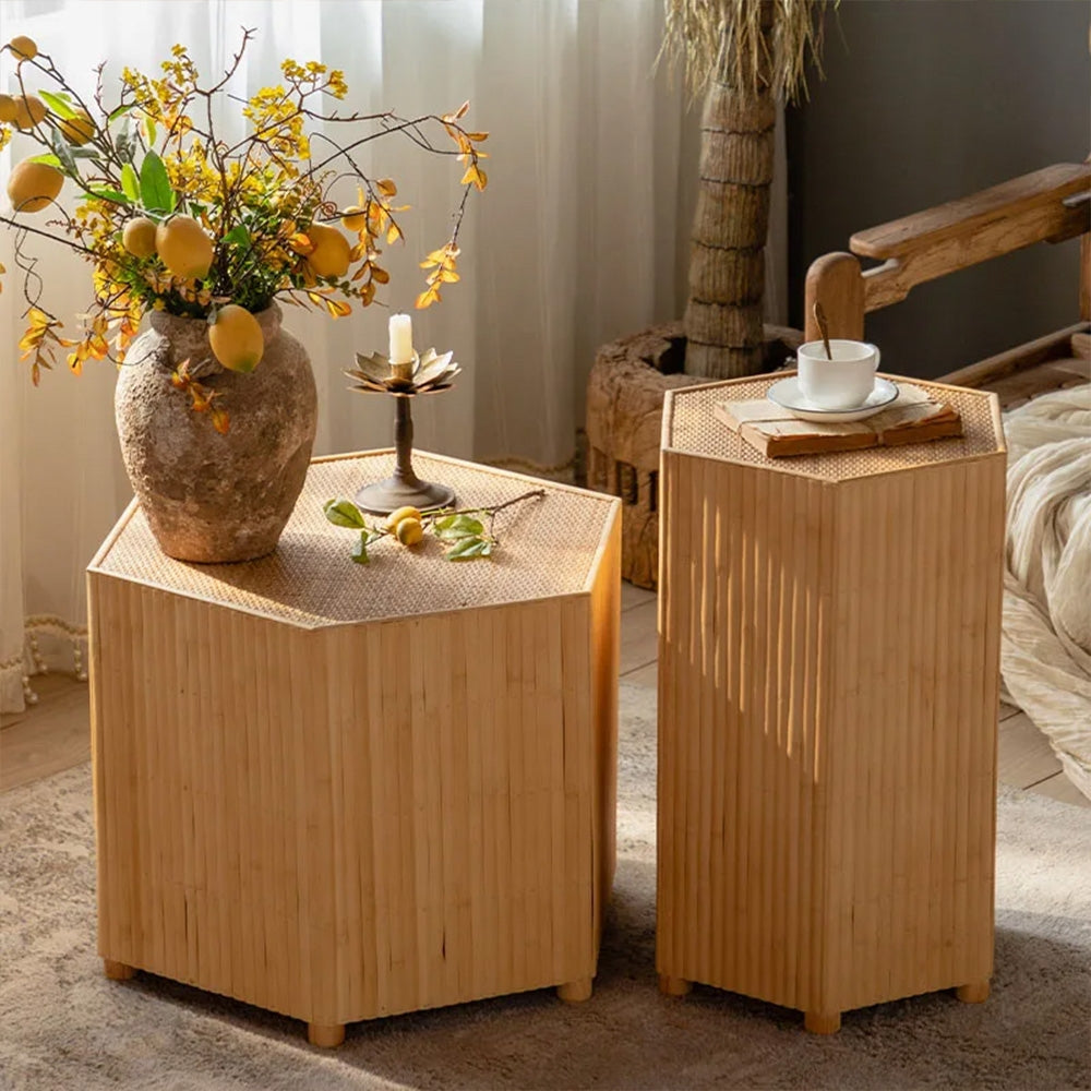 Masuta living premium din lemn masiv Ribbed, Homedit - Image 6