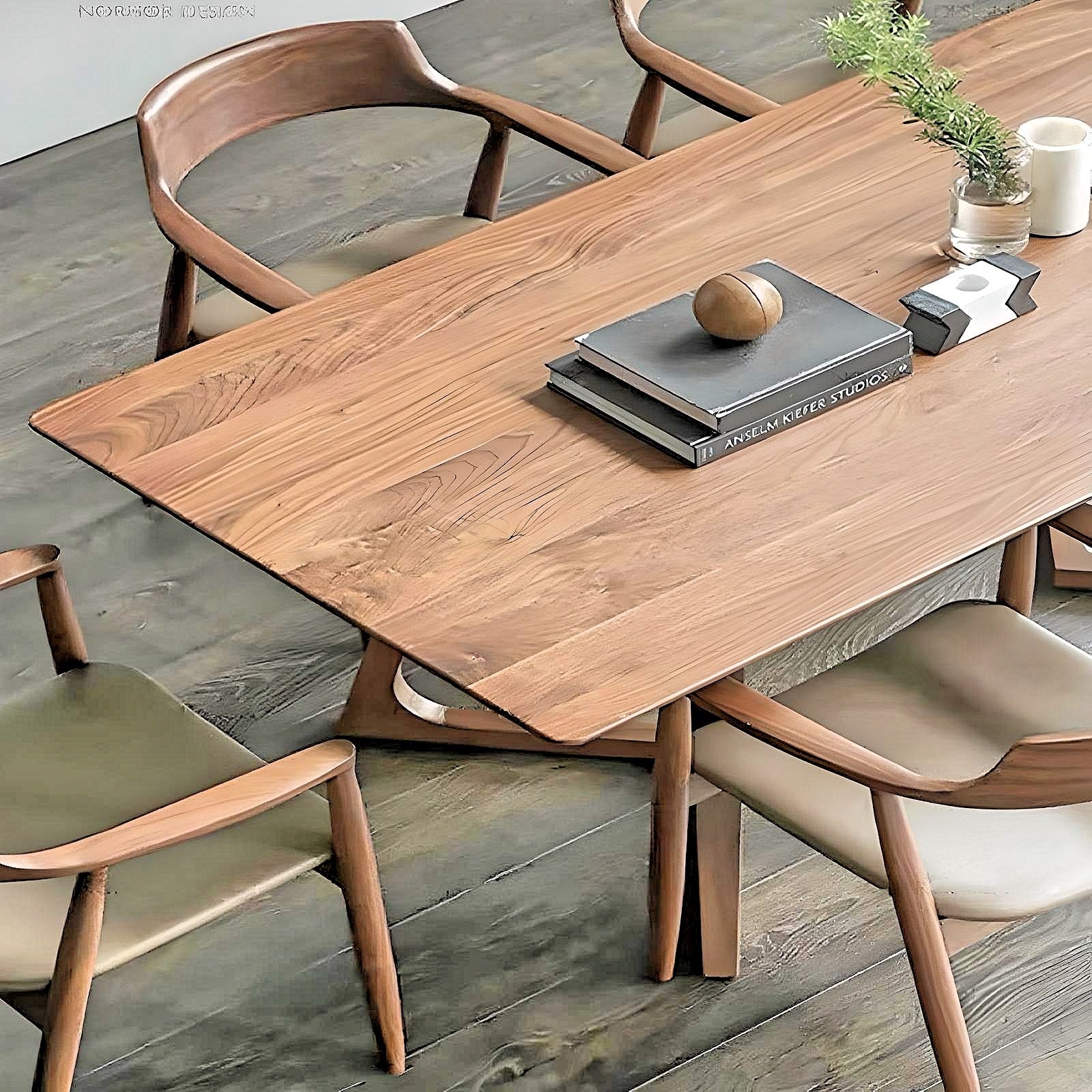 Masa lemn masiv Twist, masa dining, Homedit - Image 8
