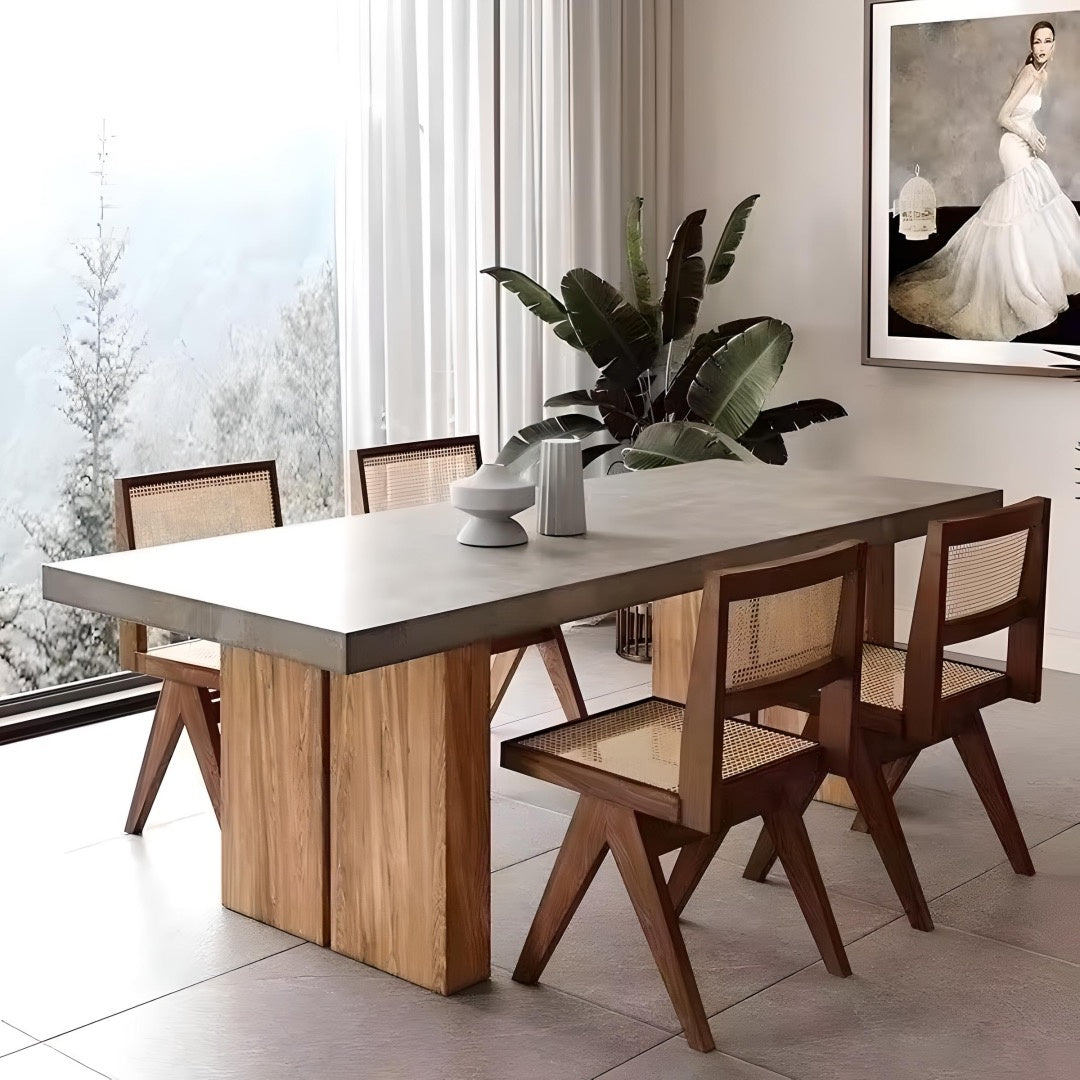 Masa Dining lemn masiv 220 cm Nordis Pine, masa bucatarie, Homedit - Image 2