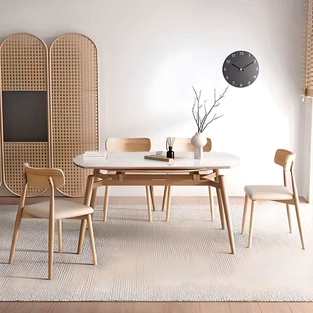 Masa extensibila lemn masiv Flint, masa dining, masa bucatarie Homedit - Image 4