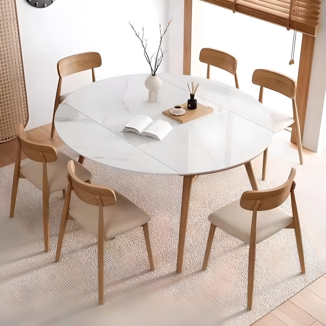 Masa extensibila lemn masiv Flint, masa dining, masa bucatarie Homedit - Image 5