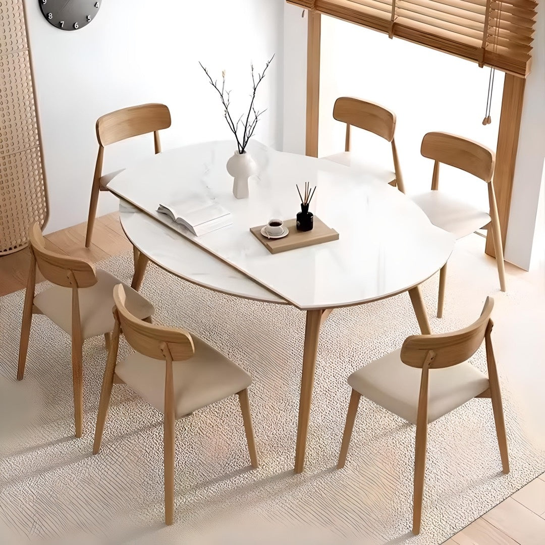 Masa extensibila lemn masiv Flint, masa dining, masa bucatarie Homedit - Image 6