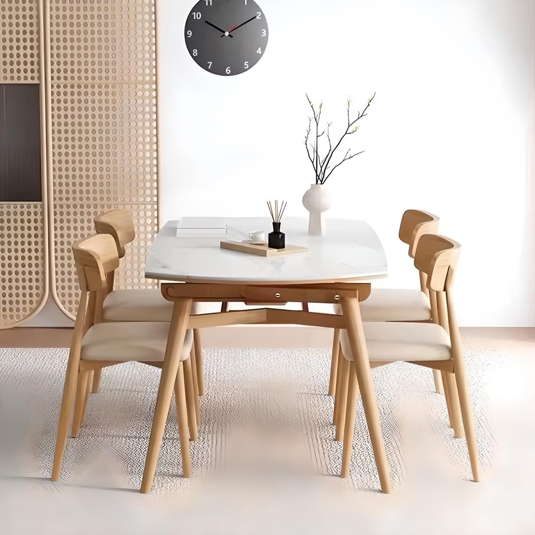 Masa extensibila lemn masiv Flint, masa dining, masa bucatarie Homedit - Image 7