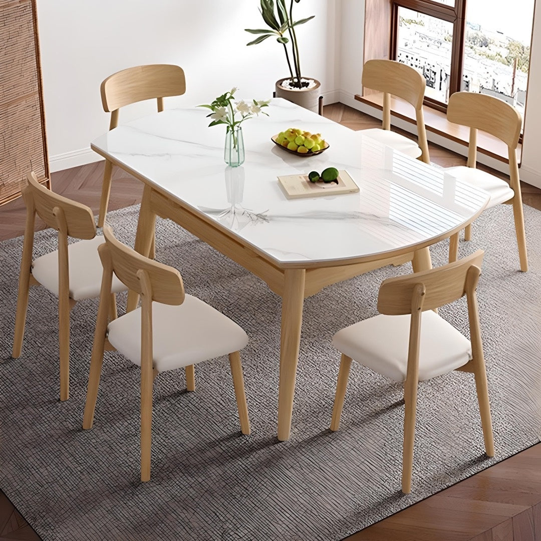Masa extensibila lemn masiv Flint, masa dining, masa bucatarie Homedit - Image 3